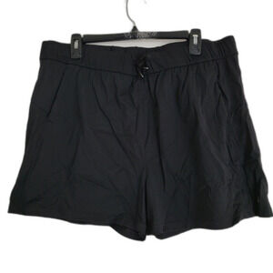 Willit Activewear Drawstring Elastic Waist Pull On Black Shorts Size XXXL